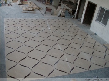 Marble Mixed Water Jet Medallion Decorative Tile