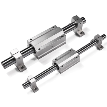 SCE/SCS8LUU to SCS16LUU Aluminium Round Linear Guide Slider Block Bearings for CNC Machines