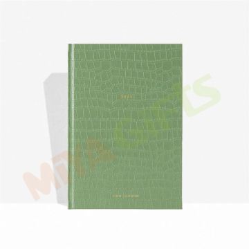 Custom Printed Leather Bound Hardcover Notebook: Bujo Bullet Planner & Schedule Journal