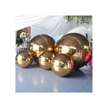 Inflatable Silver Mirror Ball Decorations for Events and Promotions