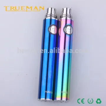 Trueman e-cigatette evod 510 thread best battery vacuum coating evod HAHA battery micro usb port