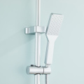 Exposed Pipe White Shower Set for Bathroom
