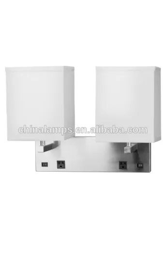 Restoration hardware china day care furniture fancy wall light double wall lamps with square lampshade for Super 8 hotel