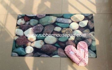 Fabric Anti-slip Rubber Floor Carpet With Customized Design For Flooring Cover