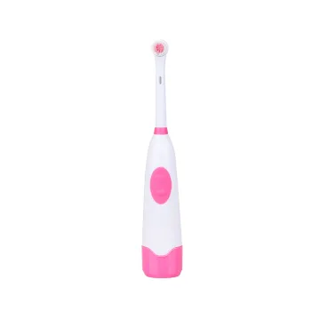 Customizable Waterproof IPX4 Adult Toothbrush with Whitening and Rotating Head - Battery Operated