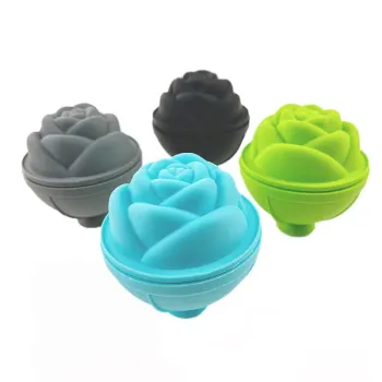 Kitchen Gadgets: Discover the Latest Factory Arrival - Ice Cube Rose Flower Shape Single Small Silicone Ice Cube Tray