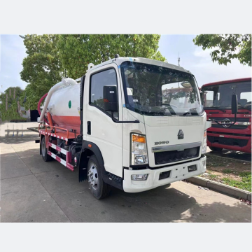 5CBM Fecal Vacuum Sewer Cleaning Truck - 5000L Sewage Suction Tank Truck