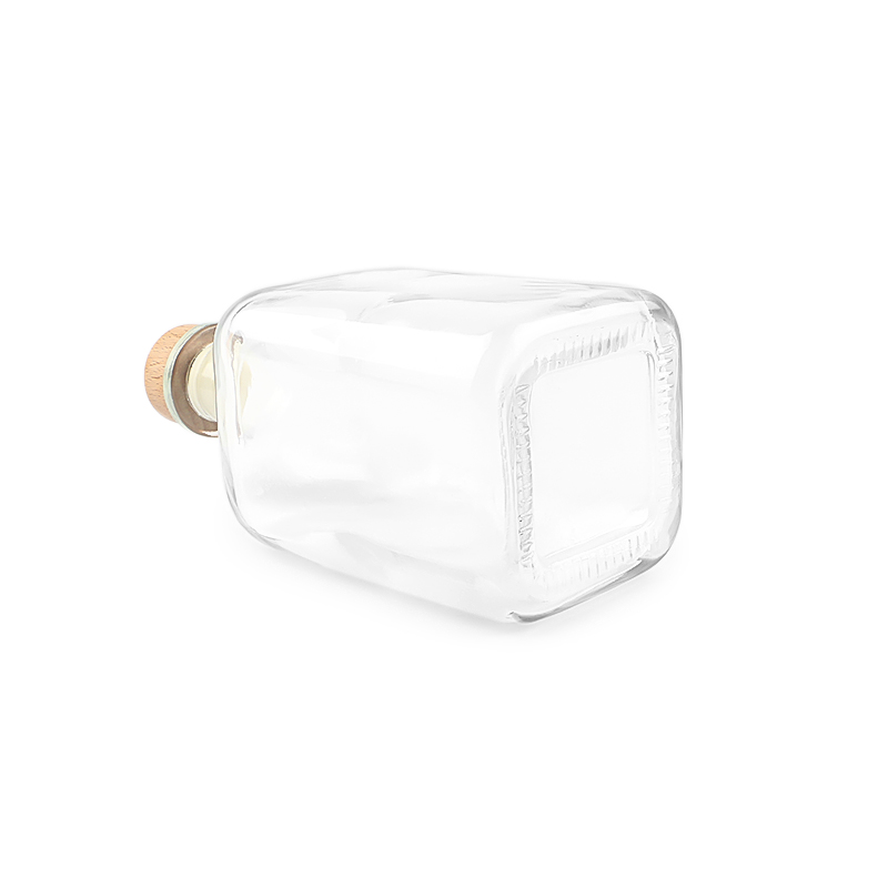 Square Glass Bottle 375ml