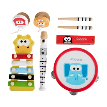 Jungle Zoo Melody Set: Wooden Baby Educational Instruments and Musical Toys for Kids