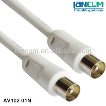 Nickle Plated Hot Selling RG6 TV Coaxial Cable M/M,75ohm