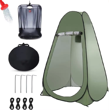 Portable Outdoor Camping Shower Tent with Changing Room and Toilet Privacy Tent & Carrying Bag for Beach