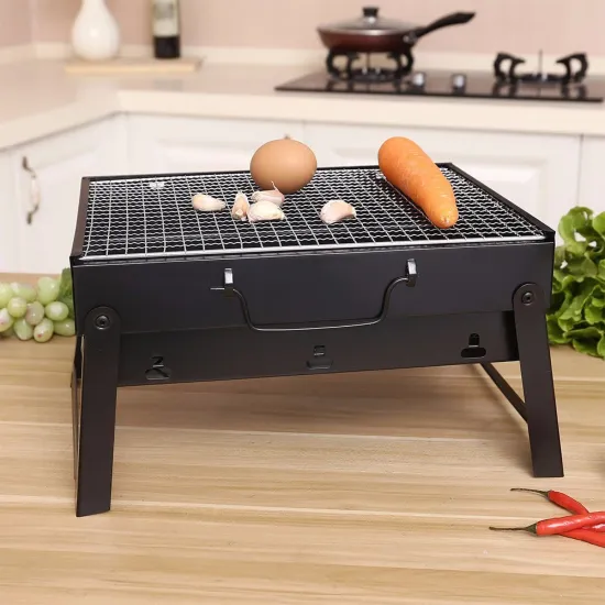 High Temperature Resistance +Pure Iron Grill Ooutside BBQ Grill Stool