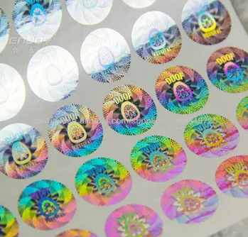 Custom serial number hologram stickers