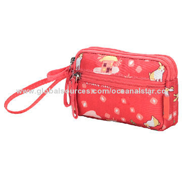 Women clutch bags, one main compartment, fairy tale series double uses, made of polyester