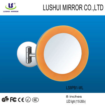 Bathroom decorating wall 5x magnification LED large makeup mirror with lights