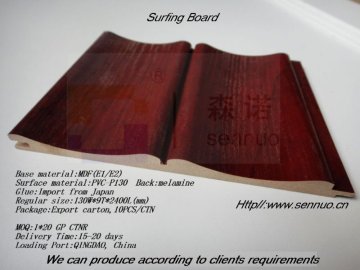 PVC Face MDF Wall Panel/Surfing Board