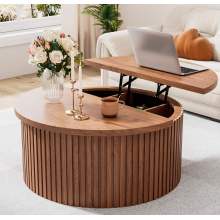 Functional Coffee Table Adjustable round coffee table for living rooms Supplier