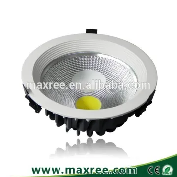 aluminium high bright COB led spotlight Dimmable COB led ceiling downlight CE ROHS round COB led downlight 30W