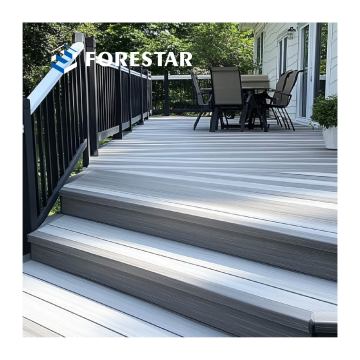 Instalasi Mudah WPC Composite Decking Dengan Resistensi Kebakaran dan Teknologi Ko-Ekstrusi