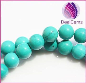 High quality 6mm round turquoise beads