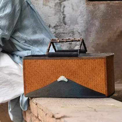 Eco-Luxe Casual Outings: Bamboo Weaving Bag & Eco-Friendly Bamboo Crafts