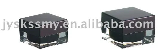 black 15g/30g/50g cosmetic packaging acrylic cream jars