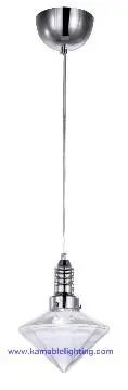 Moden Diamond Shape Glass Pendant Lighting