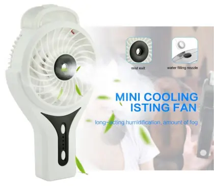 LED Flash Light Cool Breeze Misting Fox Fan