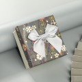 Floral Multicolor butterfly Ribbon Square Gift Watch Box