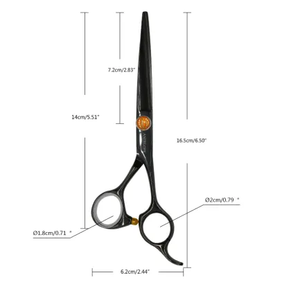 6.0 Inch 440C Hair Scissors Salon Thinning Hairdressing Scissors