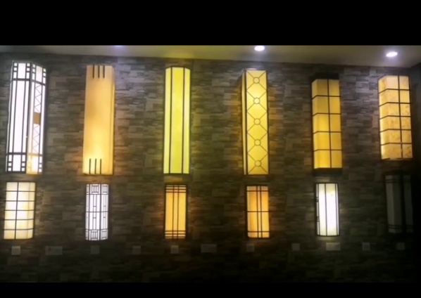Fashionable Marble - like Outdoor Wall Lamp IP65