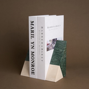 Bookends di pietra in marmo verde personalizzato: eleganti sculture per la casa