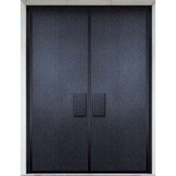 Modern Black Minimalist Villa Entrance Door