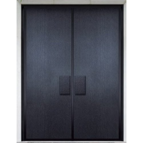 Modern Black Minimalist Villa Entrance Door