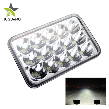 Factory Price 4x6 Inch LED Headlight 12V High Low Beam Square Driving Light for Trucks