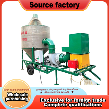 Trailer mounted grain dryer