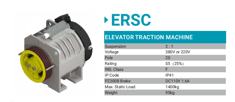 LIFT traction machine