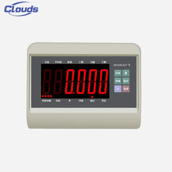Clouds Wholesale RS232 RS485 Weight Control System Indicator for Conveyor Belt Scale: Precise Measurement Solution