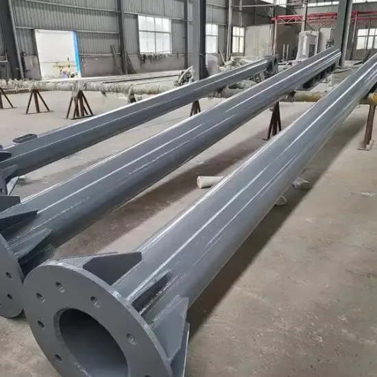 Customized OEM Outdoor Solar Street Light Poles - Galvanized Steel Single Arm Poles 2.5m-6m