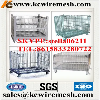 Manufacture !!!!!!!!!! KANGCHEN the latest storage cage metal box wire mesh container