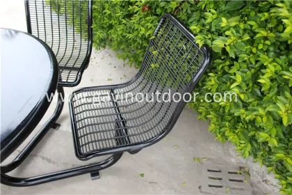 Gavin metal outdoor furniture,table chair with umbrella,outdoor table and chair