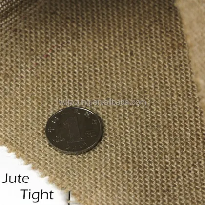 100% Jute Fiber Yarn Burlap Fabric for Hessian Cloth Sackcloth Natural Pure Colour