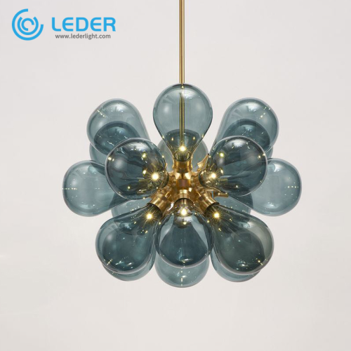 LEDER Glass Chandelier Para sa Sala