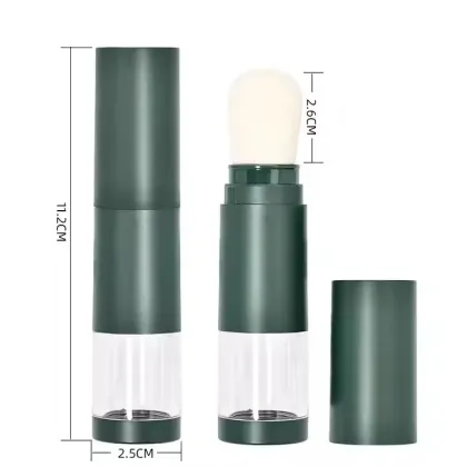 Refillable Sunscreen Powder Brush with Mineral Powder Container