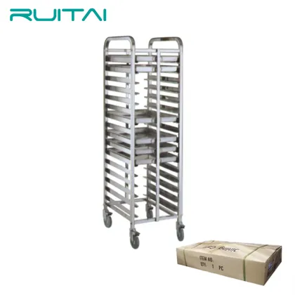 Best Selling Bakery Display Bread Baking Pan Trolley Rack