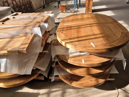 Oak Expandable Dining Table