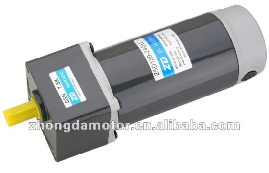 dc reduction motor with gearbox 24v