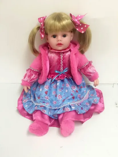 16" Rose Red Dress Stand Vinyl Doll