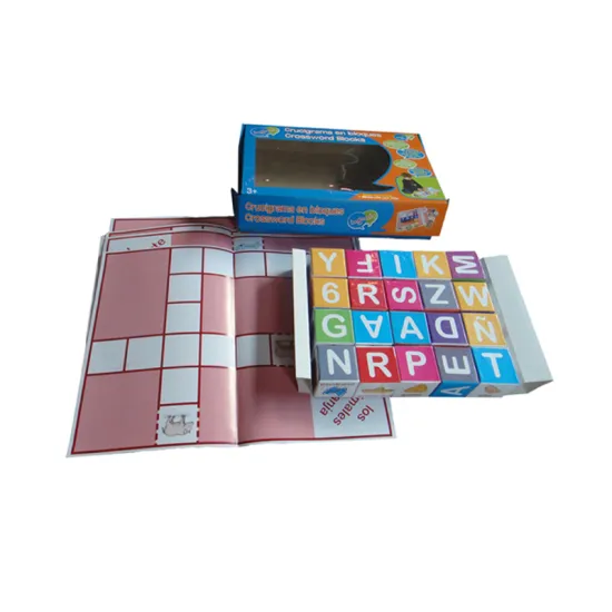 Custom Crossword Alphabet Cube Blocks