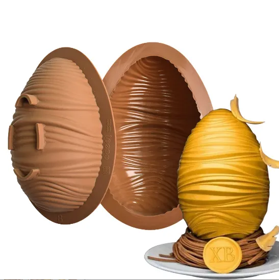 OEM Baking Supplier INS Style Easter Dinosaur Egg Silicone Mould for Chocolate Mousse